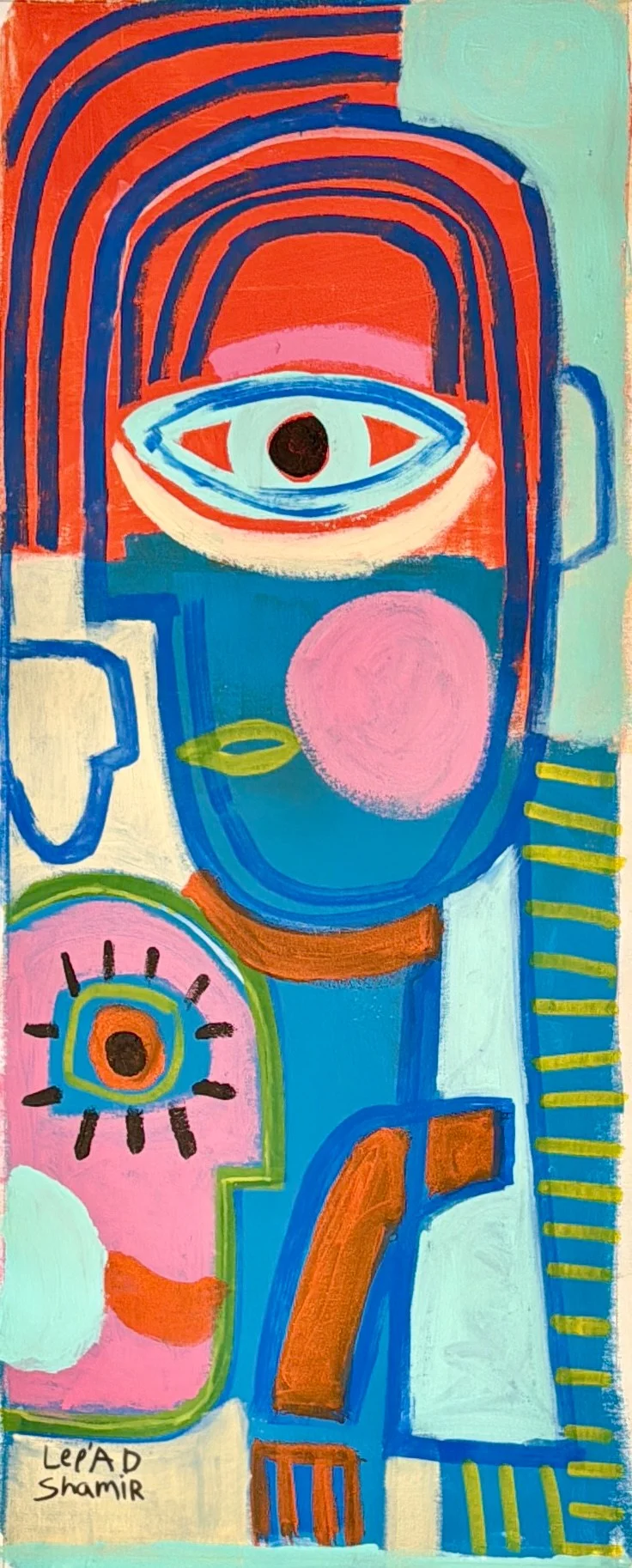 Leead Shamir — Original Painting, 40 × 15.75"