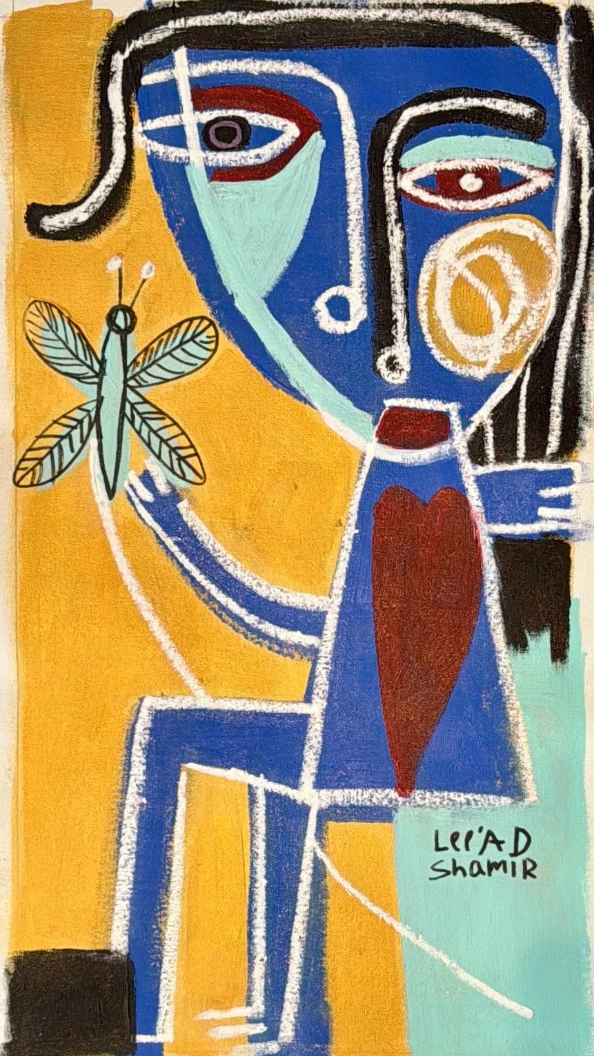 Leead Shamir — Original Painting, 30 × 15.75"