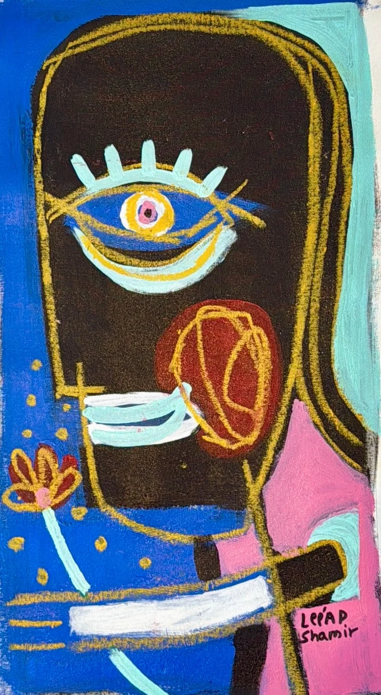 Leead Shamir — Original Painting, 30 × 15.74"