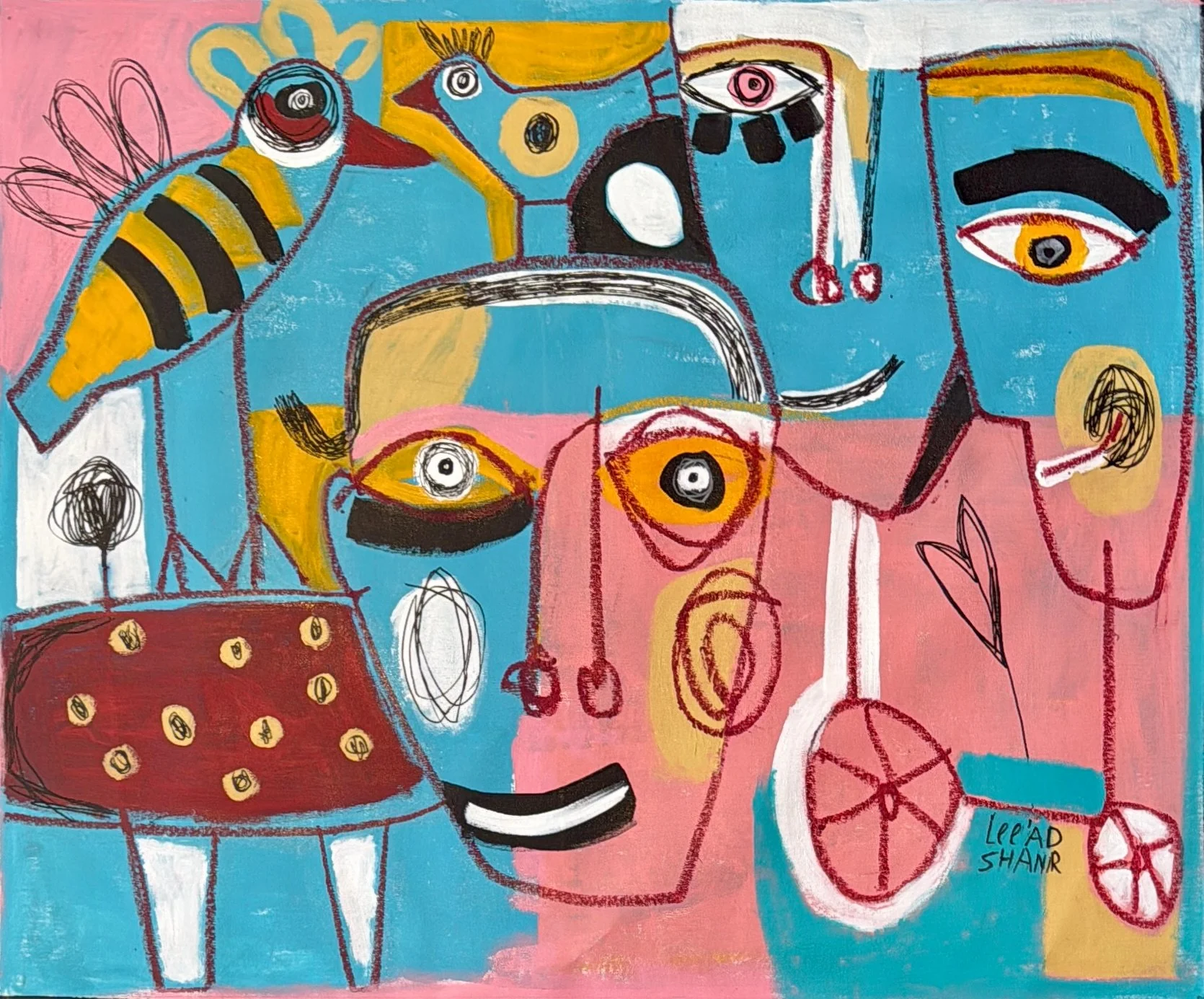 Leead Shamir — Original Painting, 40 × 48"