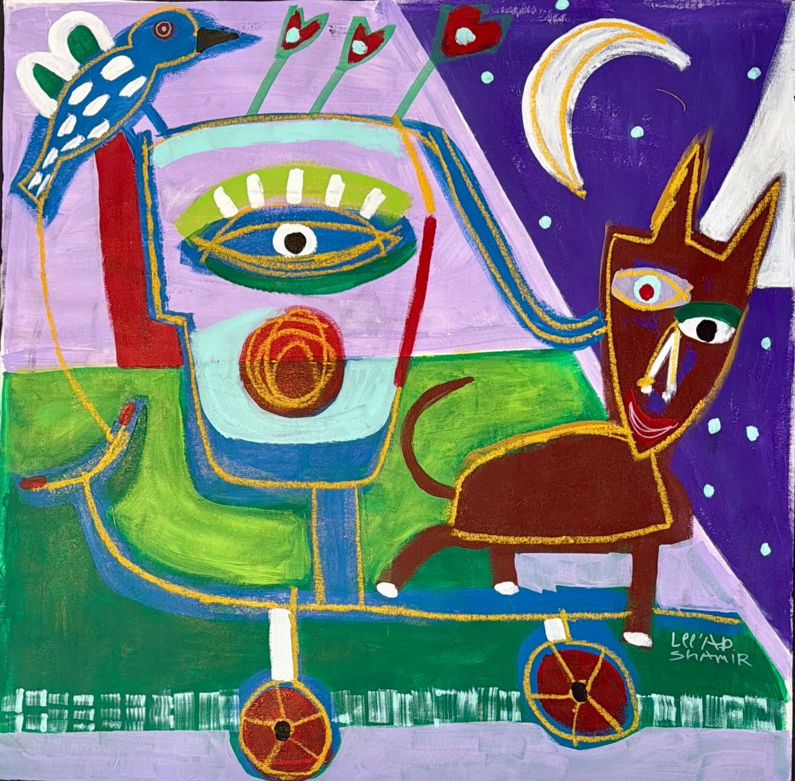 Leead Shamir — Original Painting, 48 × 48"