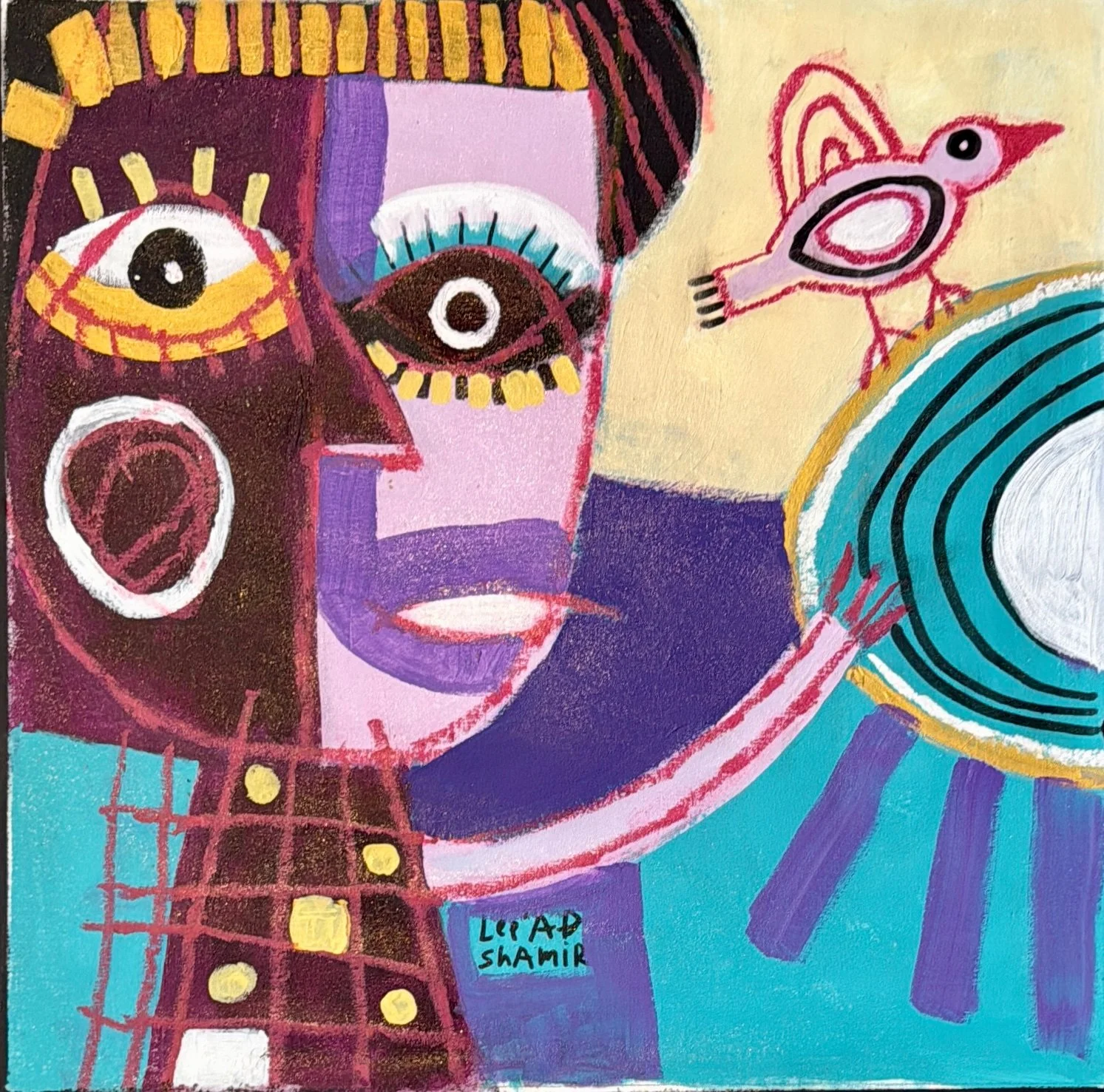 Leead Shamir — Original Painting, 30 × 30"