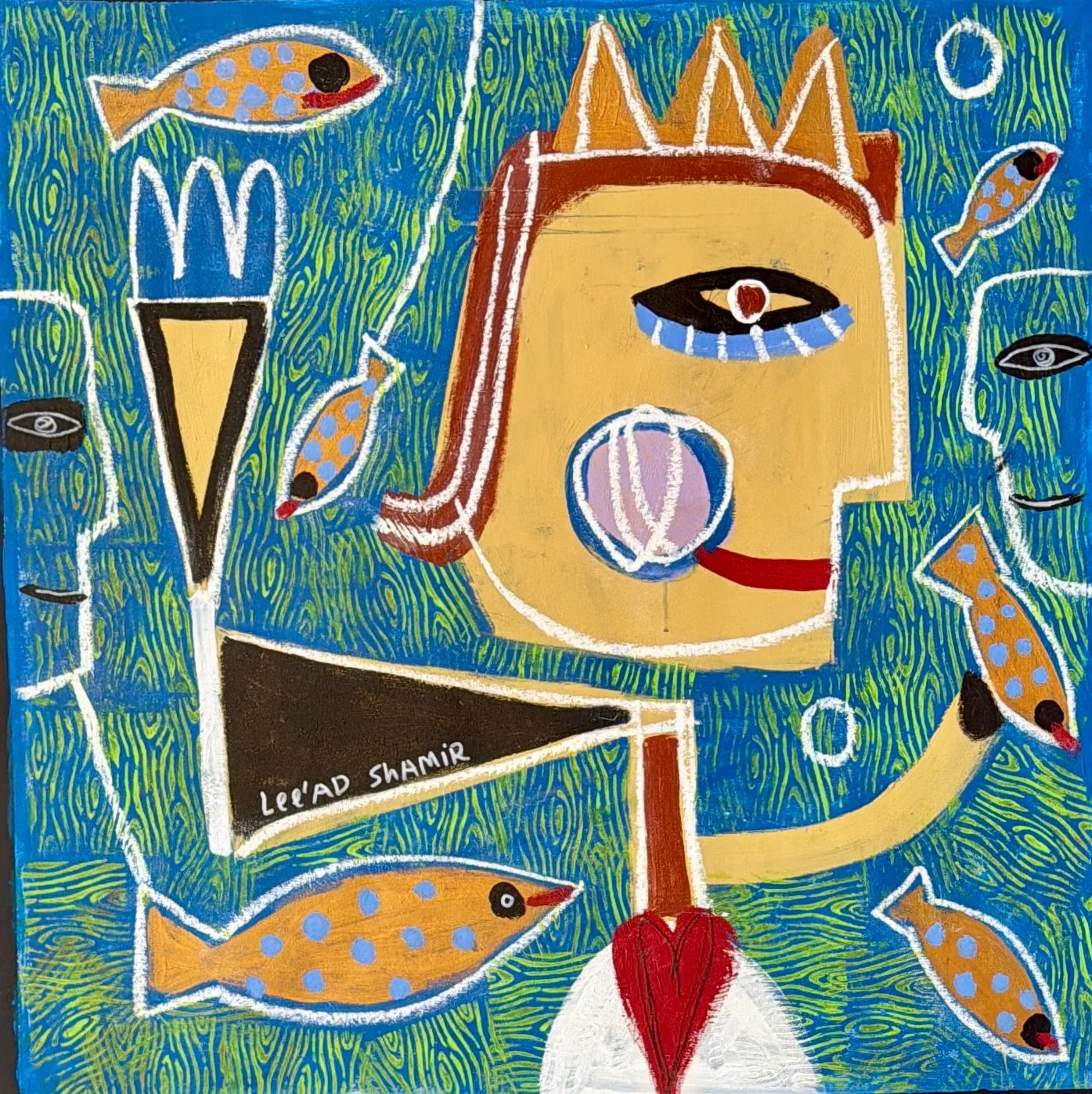 Leead Shamir — Original Painting, 40 × 40"