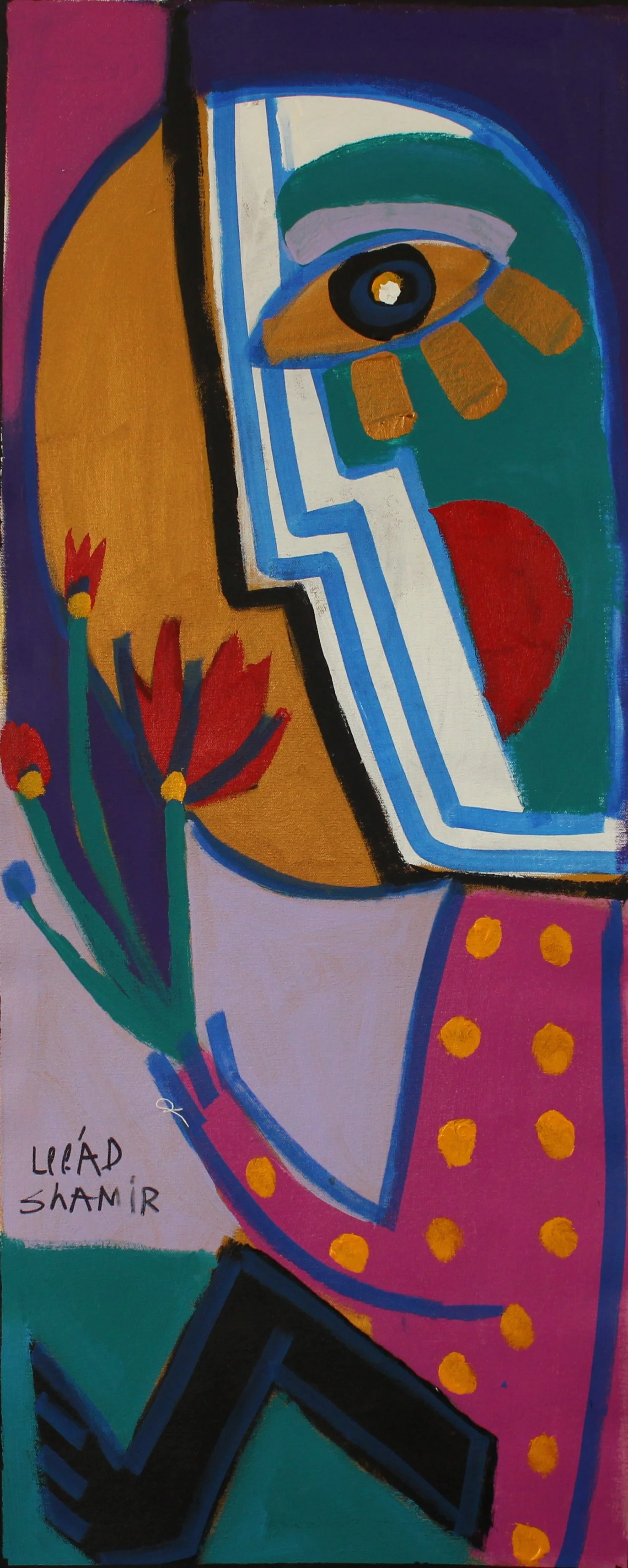 Leead Shamir — Original Painting, 40 × 16"