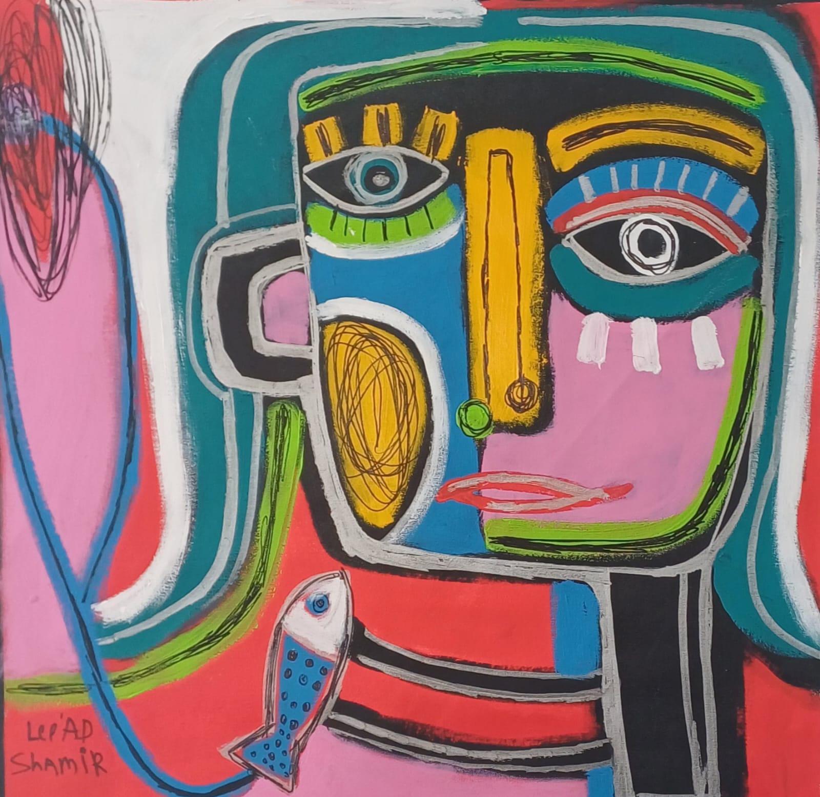Leead Shamir — Original Painting, 30 × 30"