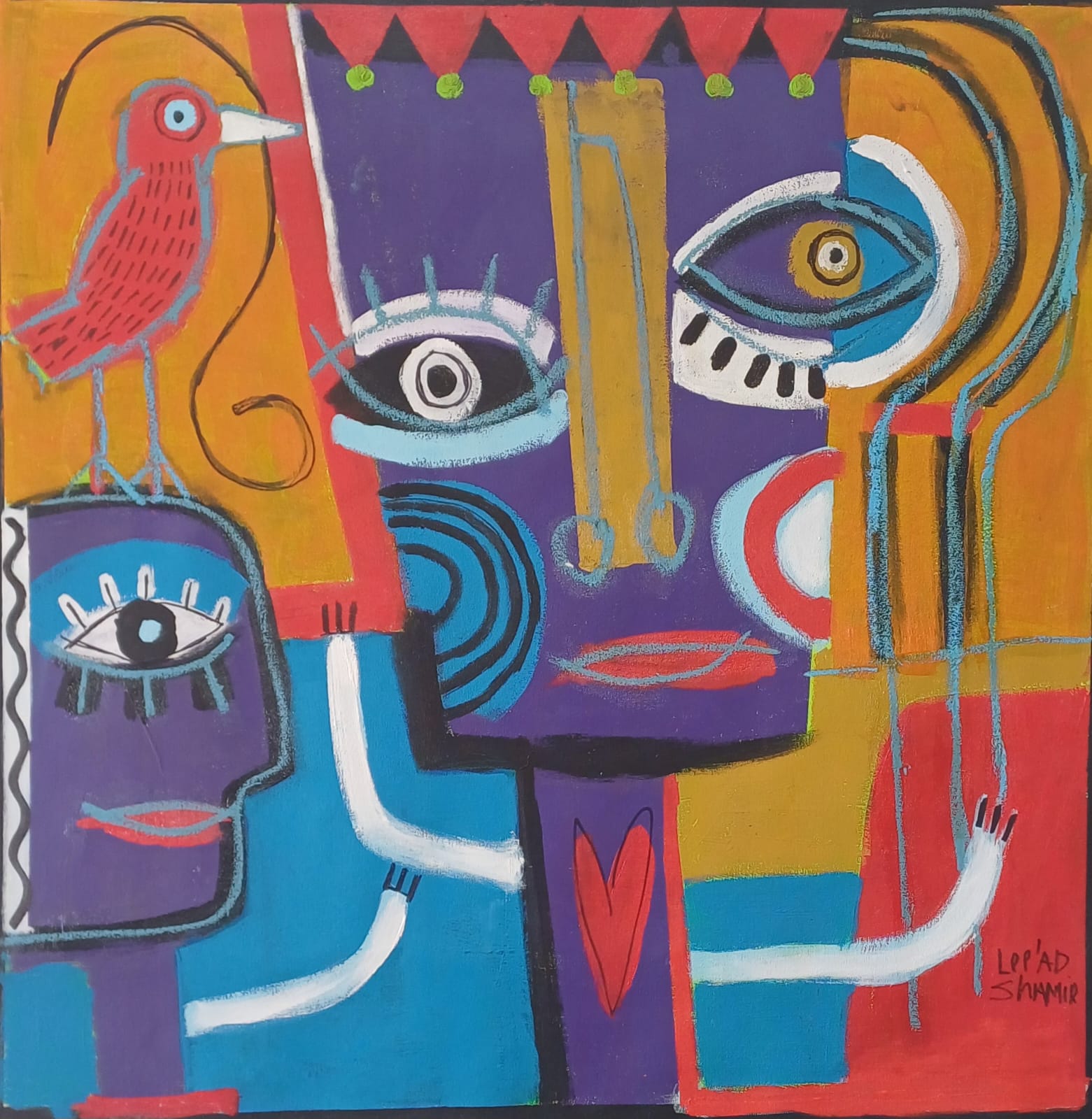 Leead Shamir — Original Painting, 40 × 40"