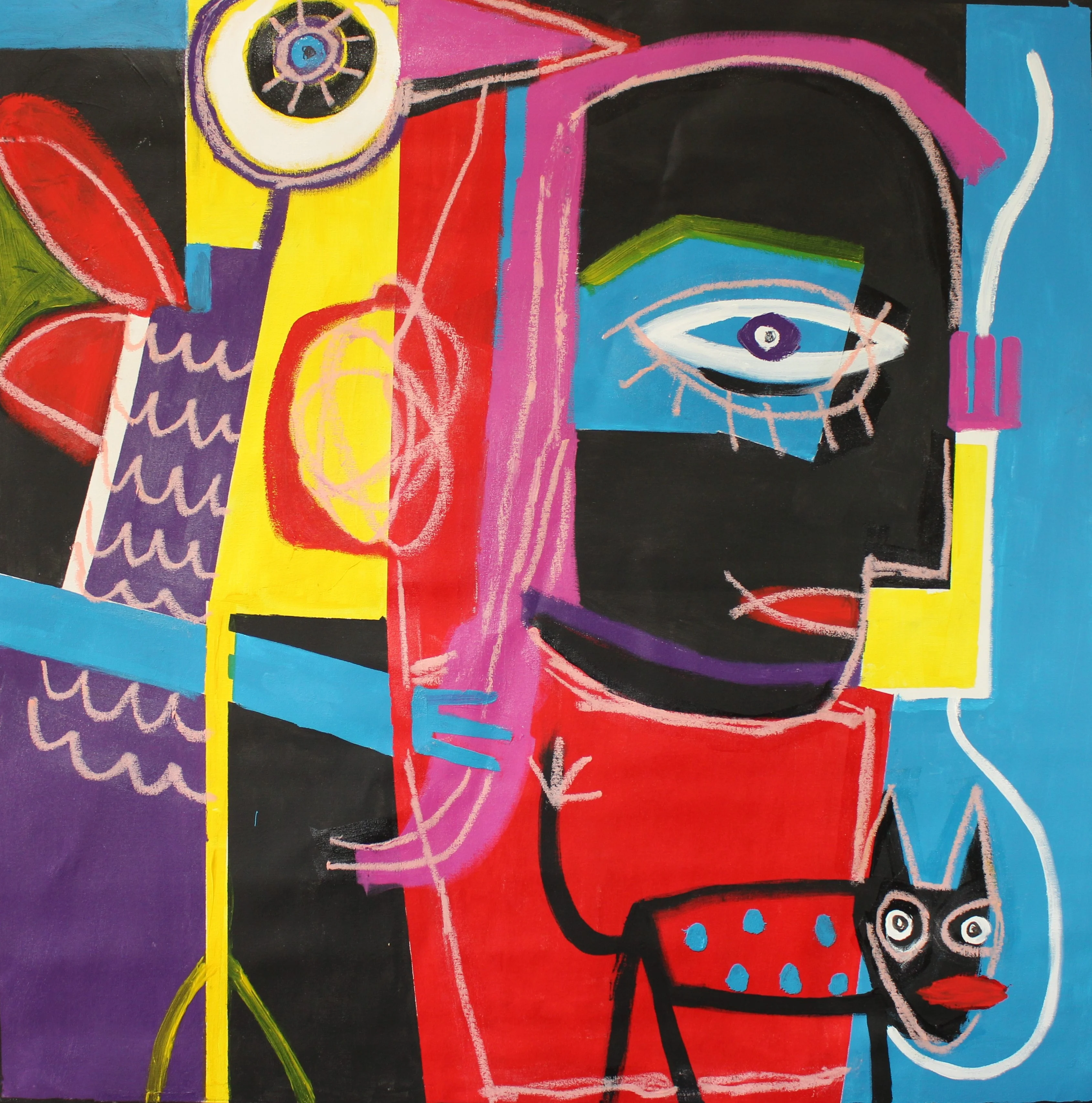 Leead Shamir — Original Painting, 48 × 48"