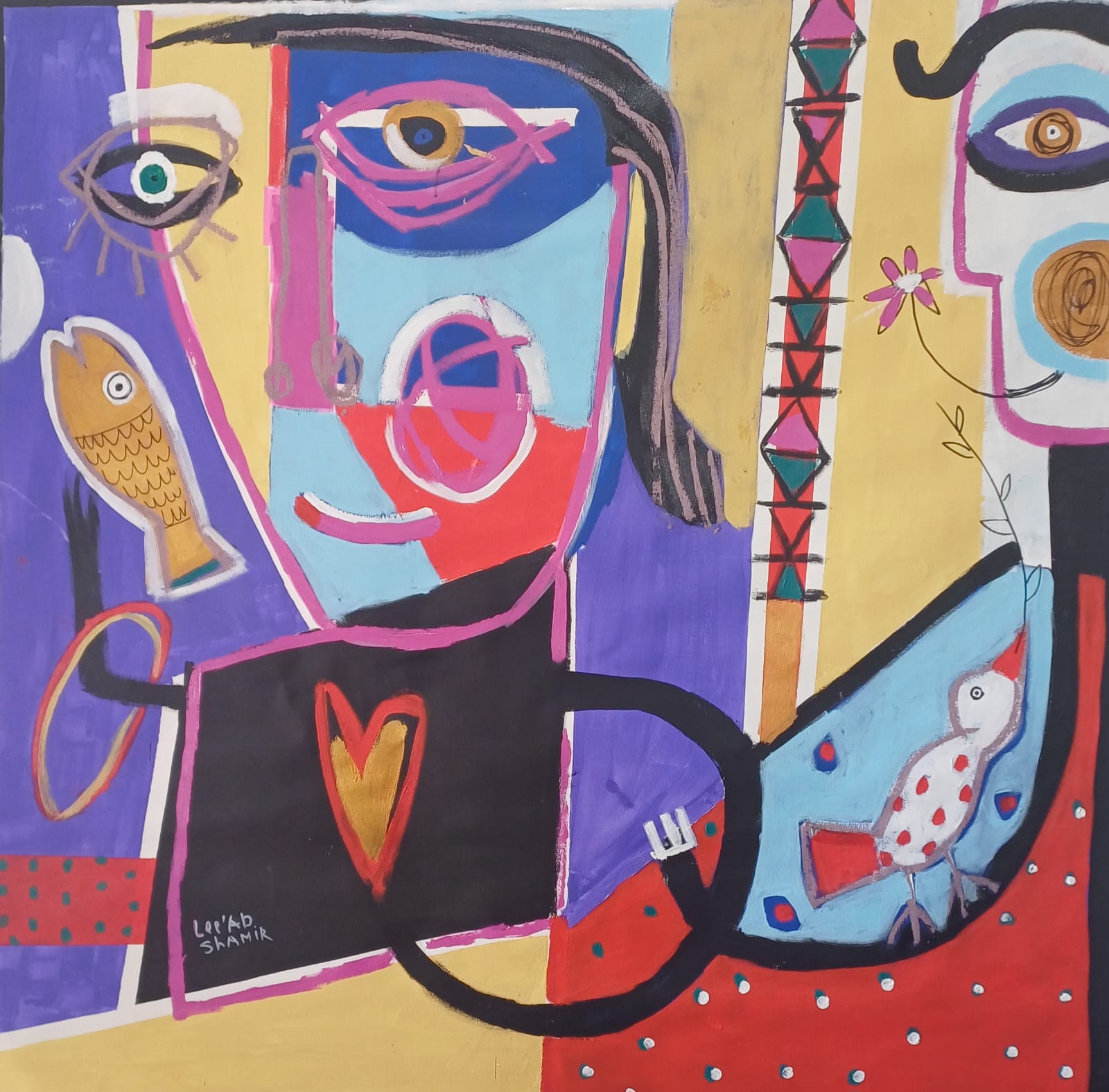 Leead Shamir — Original Painting, 60 × 60"