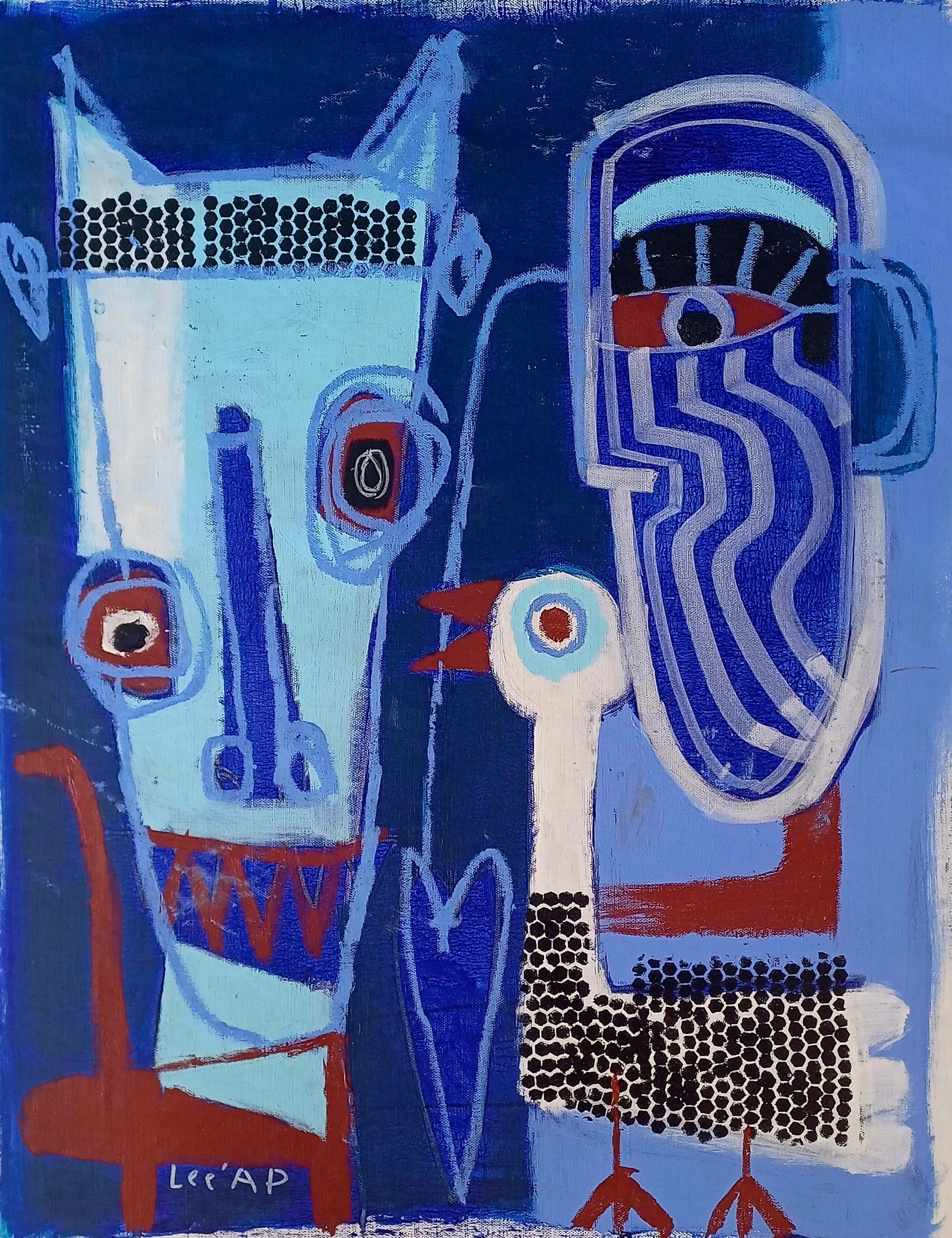 Blue Blue — original painting by Leead Shamir