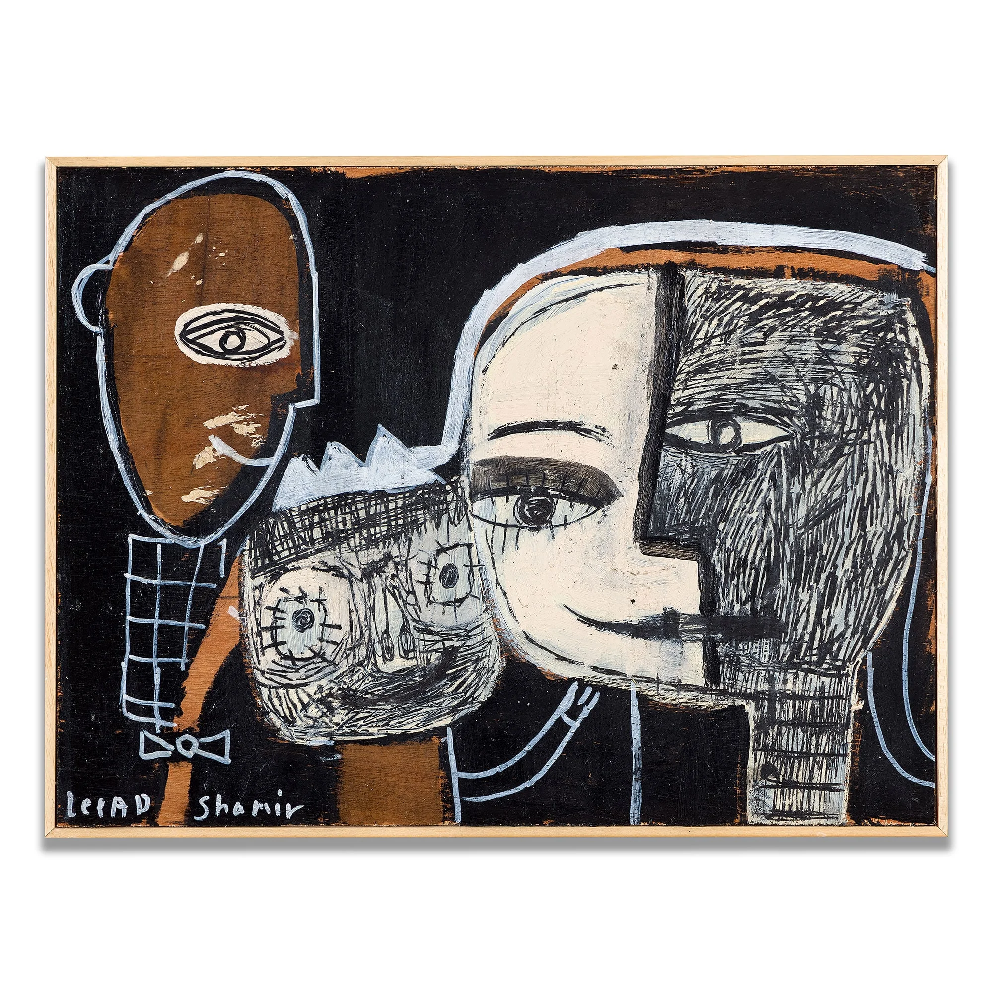Happy Family — original painting by Leead Shamir