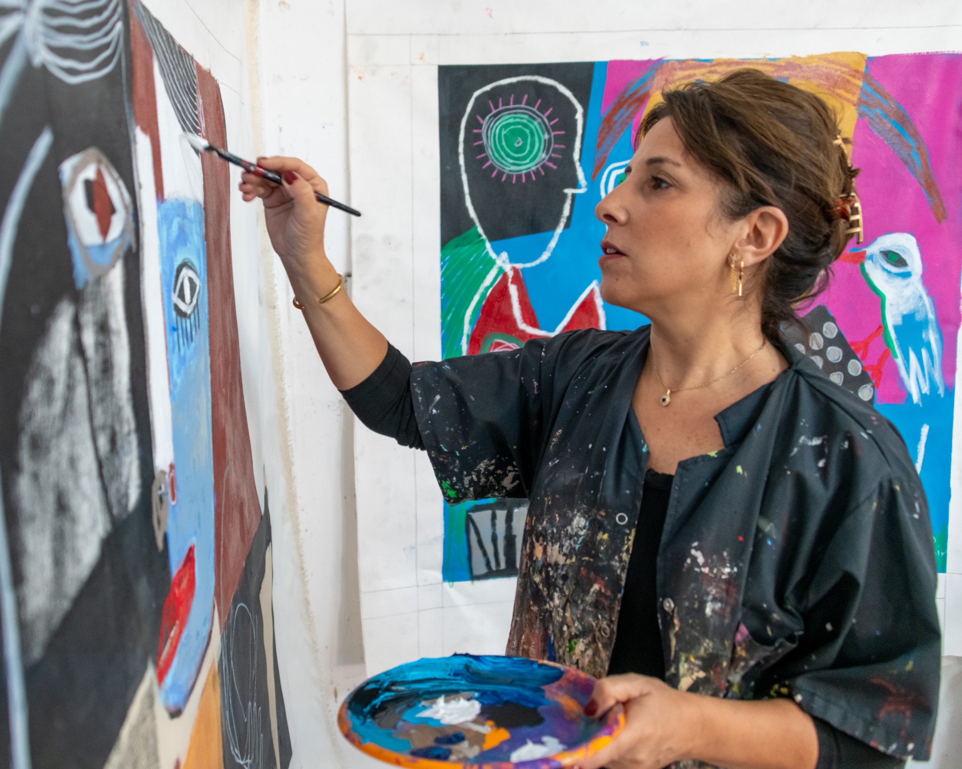 Leead Shamir in her studio