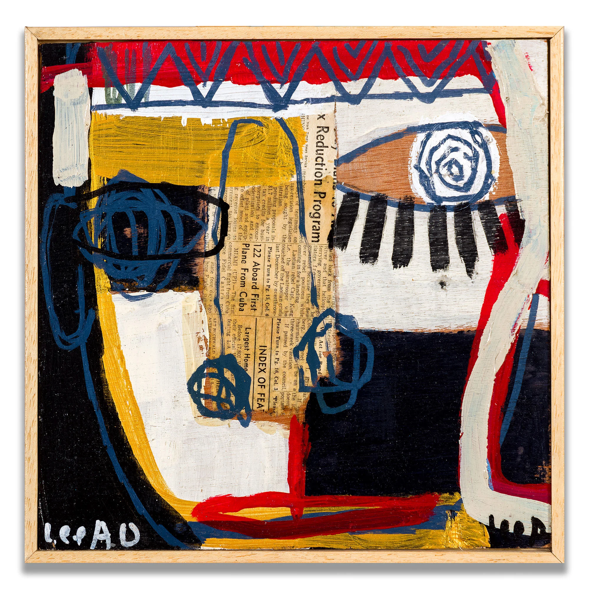 Mask — original painting by Leead Shamir