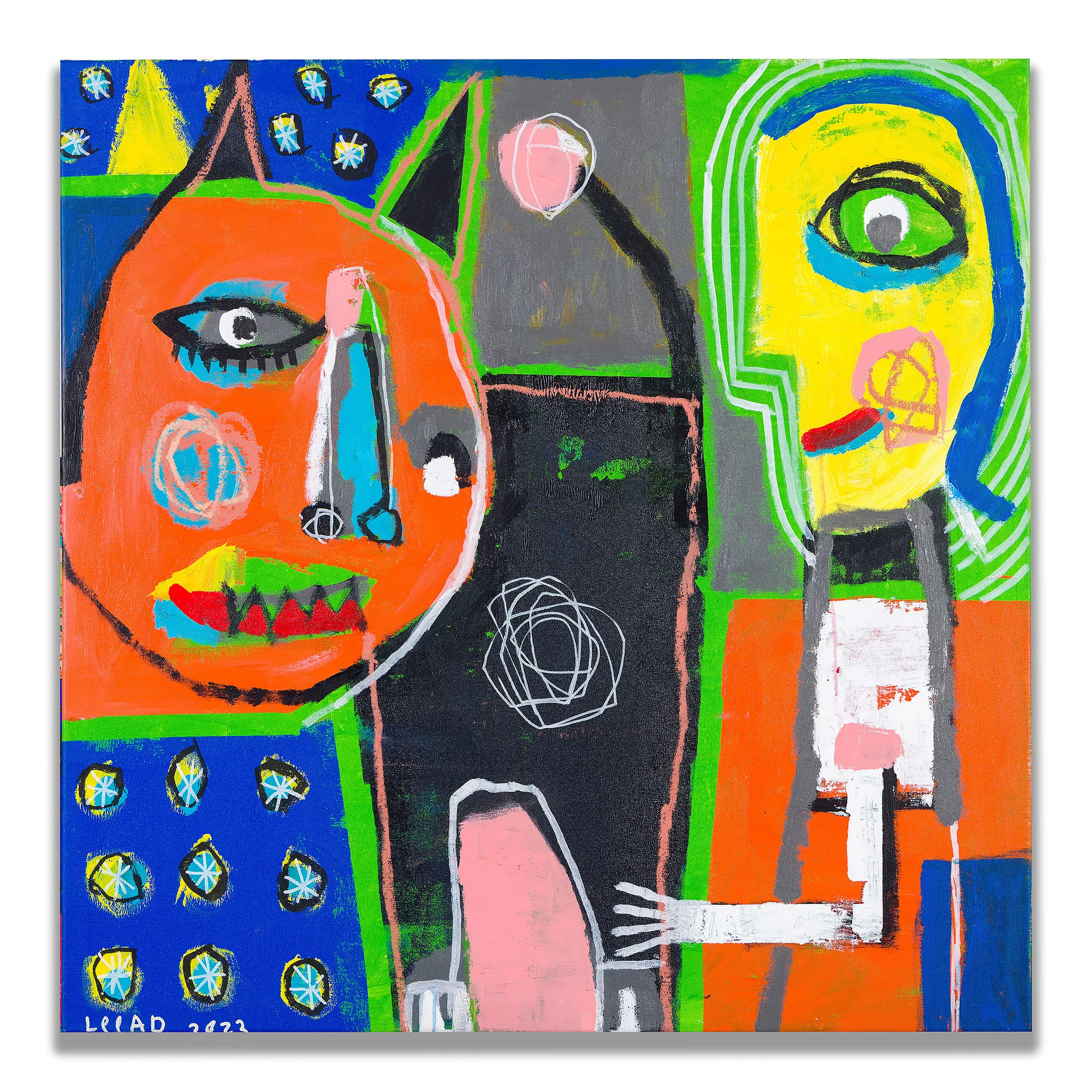 The Beast and the Beauty — original painting by Leead Shamir